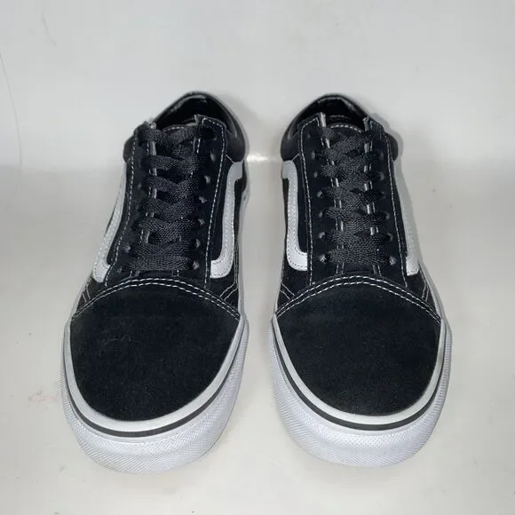 Vans Classic OG Suede Skateboarding Sneaker Black White Women's 6.5 Men's 5 - Picture 4 of 10